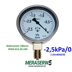Wakuometr -2,5kPa-0  612.20.100